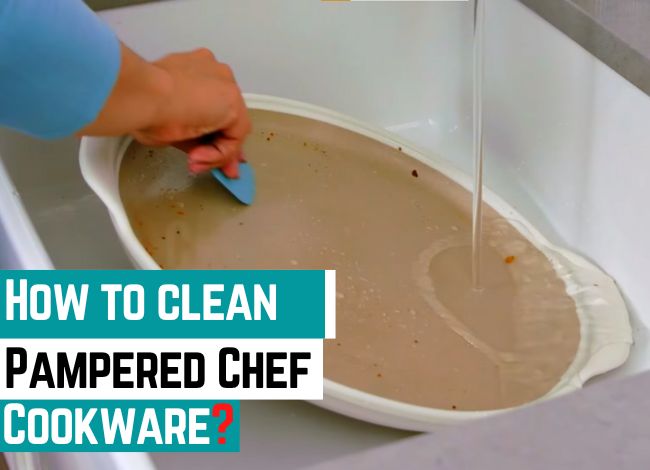 How to clean sticky Pampered Chef stoneware Pans