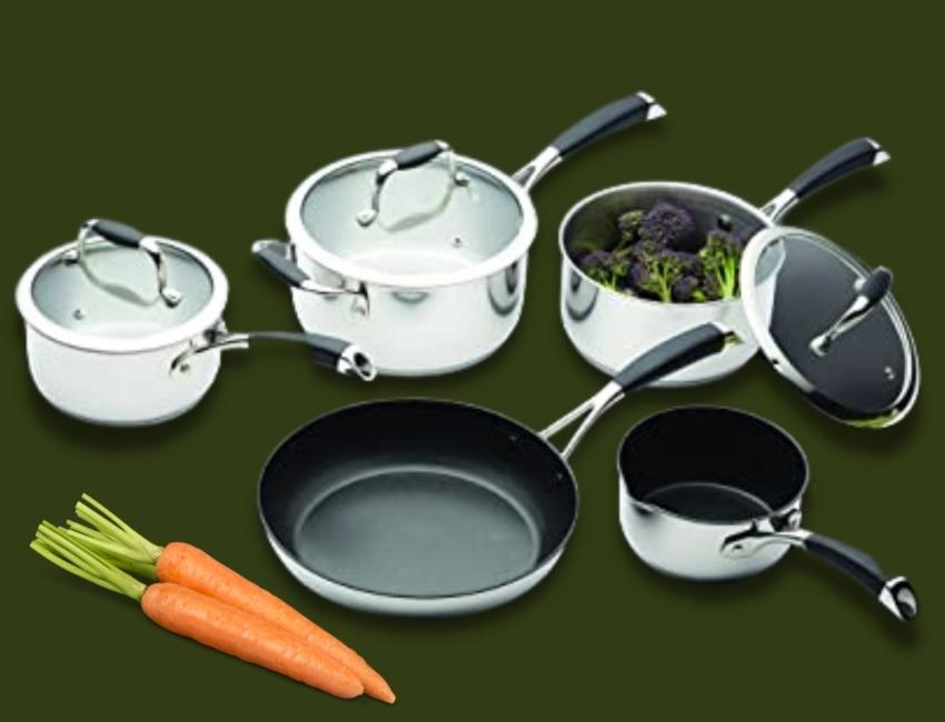 Masterclass 5-Piece Deluxe Stainless Steel Cookware Sets