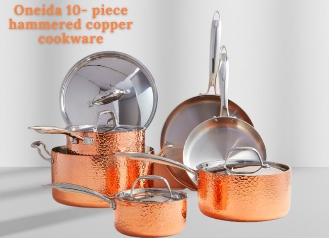Oneida 10- piece hammered copper cookware review