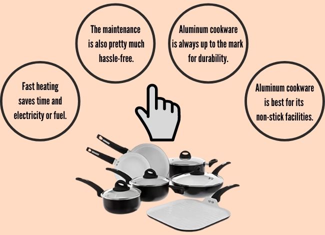 Advantages of using aluminum cookware