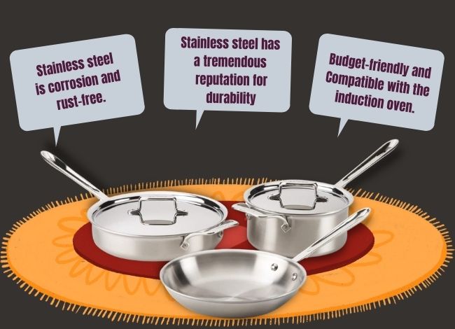 Advantages of using Stainless steel cookware