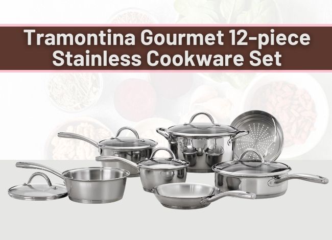 Tramontina Gourmet Stainless Steel Tri-Ply Base Cookware Set